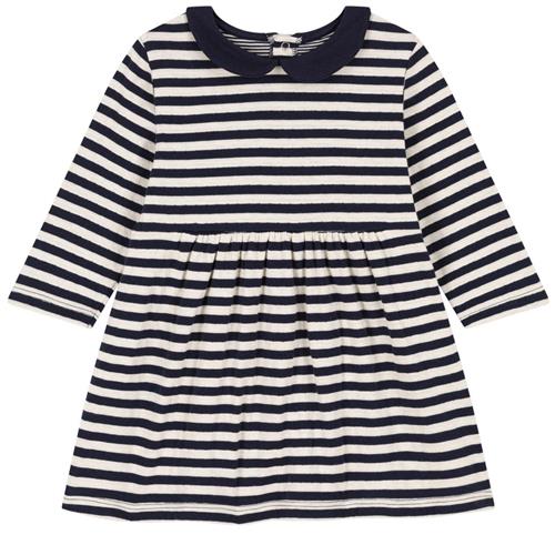 Petit Bateau Stribet Kjole Navyblå | Marine blå | 12 months