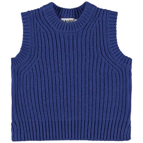 Se Molo Gilberte Strikket Vest Twillight Blue | Blå | 122/128 cm ved Babyshop