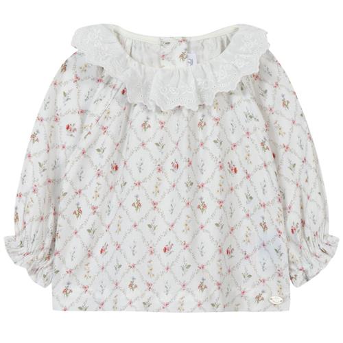 Se Tartine et Chocolat Blomstret Bluse Cremefarvet |  | 18 months ved Babyshop