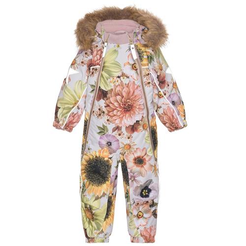 Se Molo Pyxis Baby Dragtedragt Retro Flowers | Lyserød | 86 cm ved Babyshop