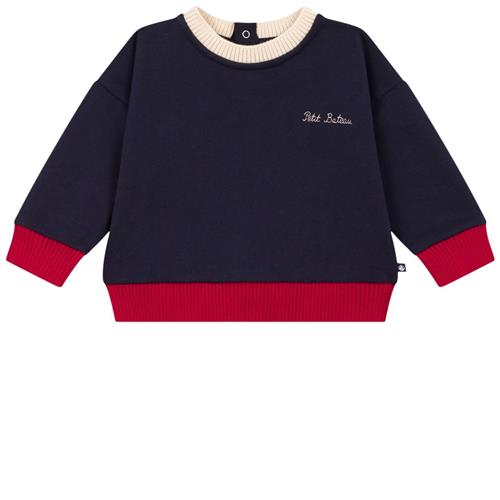 Se Petit Bateau Sweatshirt Navyblå | Marine blå | 24 months ved Babyshop