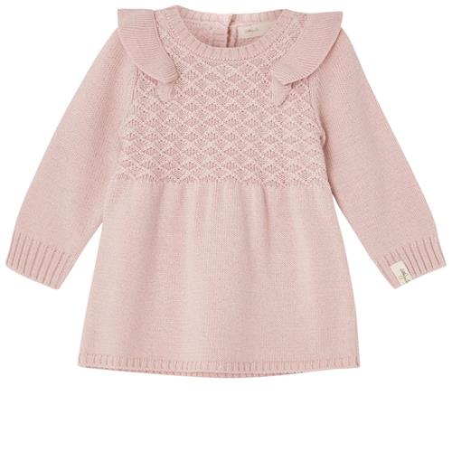 Little Jalo Strikket Kjole I Uld Blush Pink | Lyserød | 74 cm