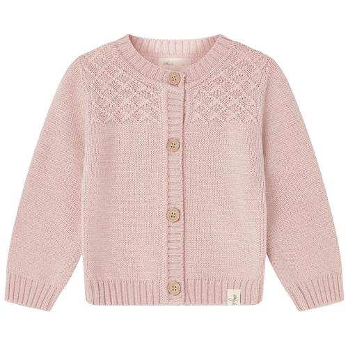 Little Jalo Strikket Uldcardigan Blush Pink | Lyserød | 68 cm