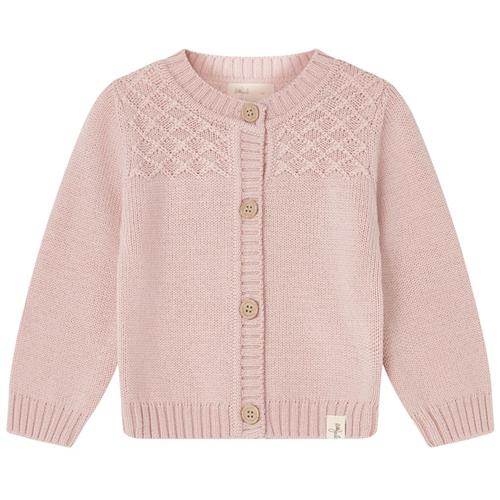 Little Jalo Strikket Uldcardigan Blush Pink | Lyserød | 68 cm