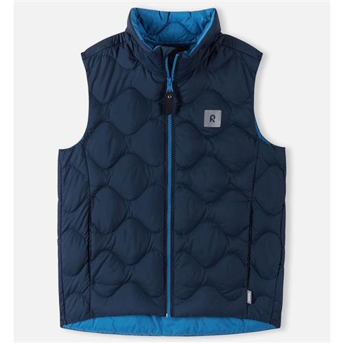 Se Reima Furu Ned Vest Navyblå | Marine blå | 146 cm ved Babyshop