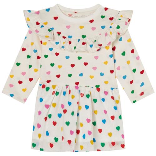 Stella McCartney Kids Hjertemønstret Kjole Cremefarvet |  | 18 months