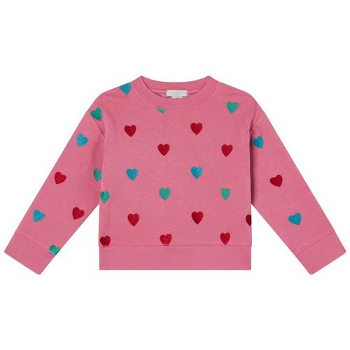 Stella McCartney Kids Hjertemønstret Sweatshirt Lyserød | Lyserød | 10 years