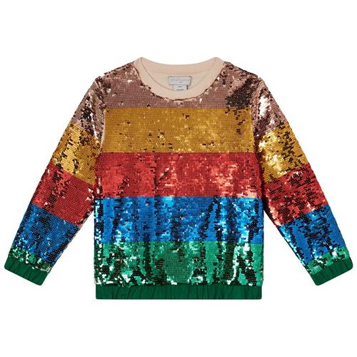 Stella McCartney Kids Sweatshirt Med Pailleter Multifarvet | Rød | 4 years