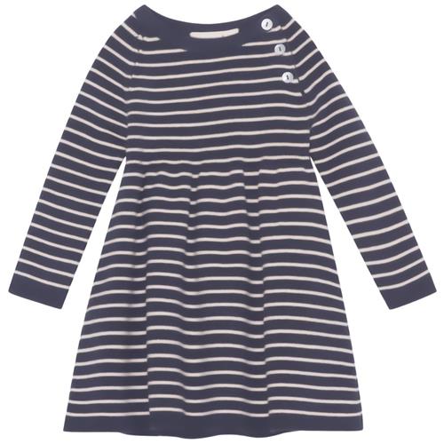 Se Flöss Flye Stribet Kjole Wave | Marine blå | 86 cm ved Babyshop