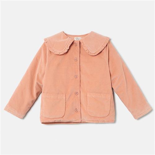 Se Cozmo Pinwale Corduroy Ruffle Jakke Pink | Lyserød | 8 years ved Babyshop