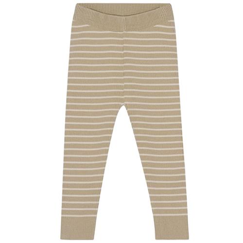 Flöss Flye Stribede Leggings Sand | Beige | 62 cm