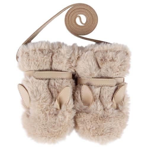 Se Donsje Amsterdam Richy Fluffy Bunny Vanter Beige | Beige | 12-18 months ved Babyshop