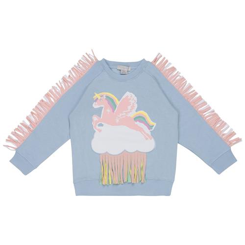 Stella McCartney Kids Sweatshirt Med Frynser Blå | Blå | 12 years