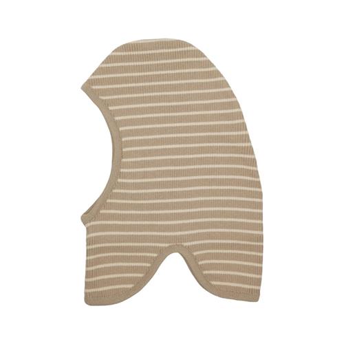 Flöss Flye Stribet Elefanthue Sand | Beige | 3-9 months