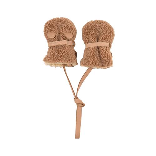 Donsje Amsterdam Richy Teddy Bear Vanter Light Maple Curly Faux Fur | Beige | 24-30 months