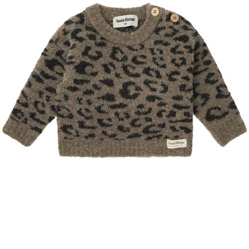 Tocoto Vintage Animal Print Baby Trøje Brown | Brun | 2 years