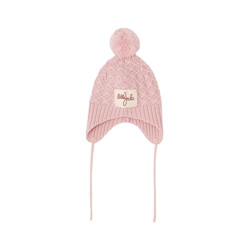 Se Little Jalo Strikket Uldhat Blush Pink | Lyserød | 48/50 cm ved Babyshop