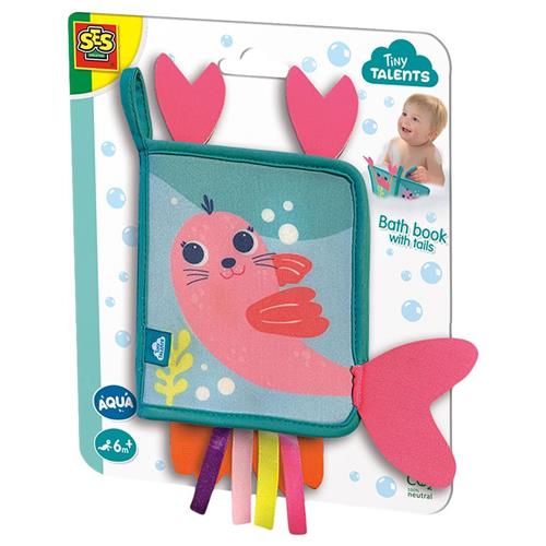 Se SES Creative Babybog Til Badet Med Haler | Gul | 0-2 ved Babyshop