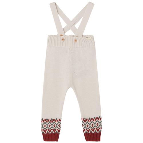 Buddy & Hope Sven Overalls Med Julestriker Cremefarvet |  | 74/80 cm