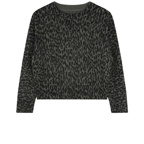 Se Zadig & Voltaire Leopardmønstret Strikket Trøje Khaki | Grønn | 10 years ved Babyshop