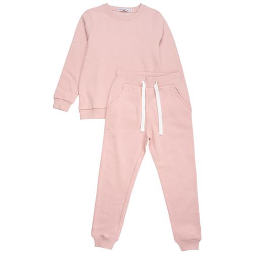 Se Minymo Joggesæt Misty Rose | Lyserød | 98 cm ved Babyshop