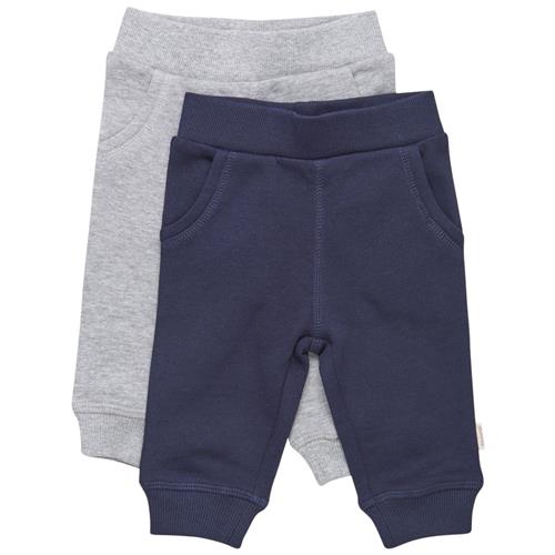 Se Minymo 2-pak Joggingbukser Navyblå | Marine blå | 62 cm ved Babyshop