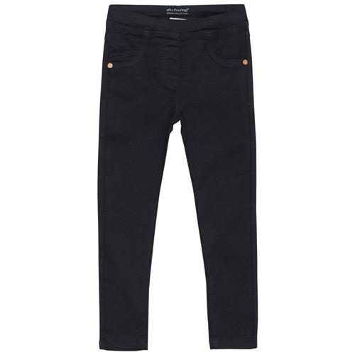 Se Minymo Jegging Blue Night | Marine blå | 116 cm ved Babyshop