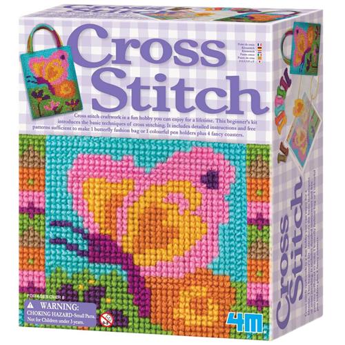 4M Cross Stitch Broderisæt | Hvid | 6-10