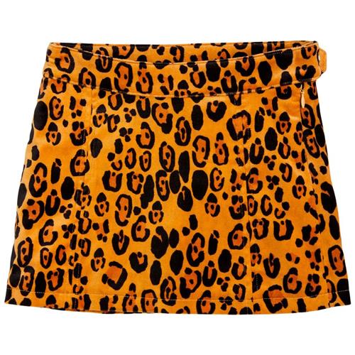 Mini Rodini GOTS Leopardmønstret Nederdel Brun | Brun | 80/86 cm