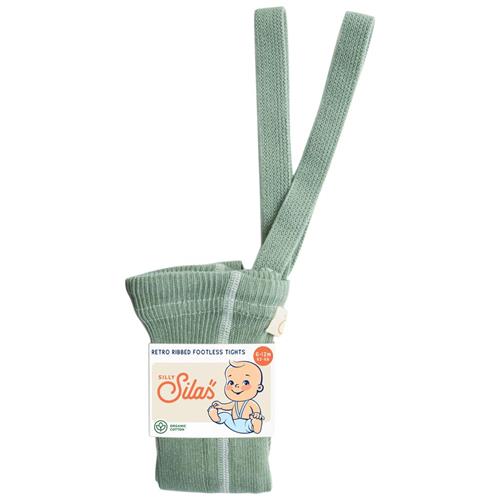 Silly Silas GOTS Fodsløse strømpebukser Matcha Oat Latte | Grønn | 2-3 years