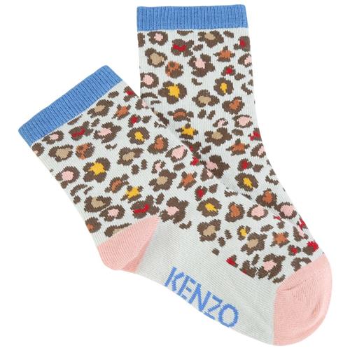 Kenzo Leopardmønstrete Strømper Hvid | Hvid | 23-26 EU