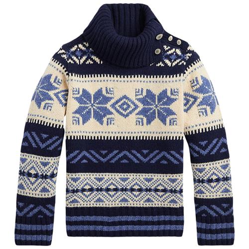 Ralph Lauren Nordic Intarsia Trøje Navyblå | Marine blå | 3 years