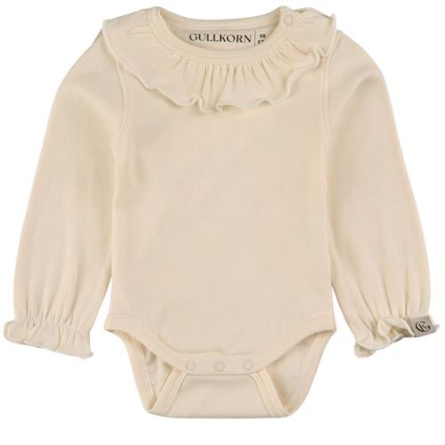 Gullkorn Design Sonja Flæset Babybody Snow White |  | 62 cm