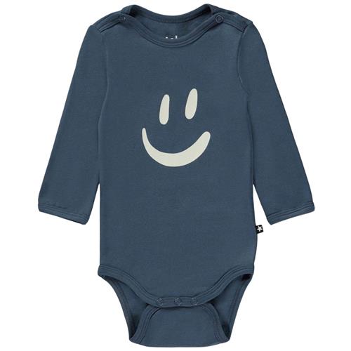 Se Molo GOTS Foss Babybody Twilight | Blå | 80 cm ved Babyshop