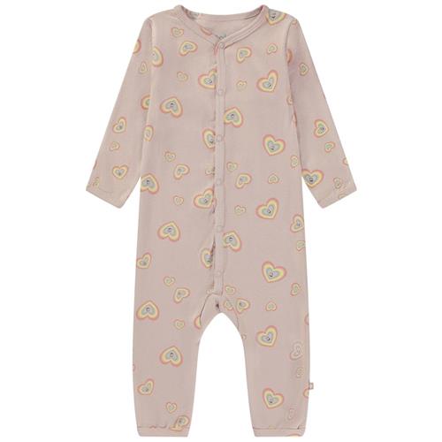 Se Molo GOTS Fahari Heldragt Mini Aura Hearts 62 cm  Lyserød  62 cm  kvinde ved Babyshop