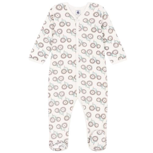 Petit Bateau Mønstret Sparkedragt Cremefarvet |  | 6 months