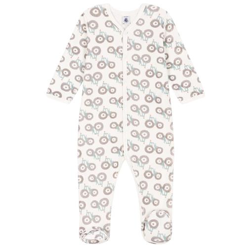 Petit Bateau Mønstret Sparkedragt Cremefarvet |  | 24 months
