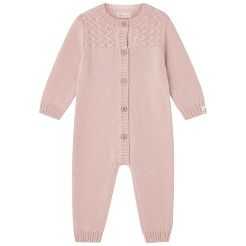 Little Jalo Strikket Uld-onepiece Blush Pink | Lyserød | 62 cm