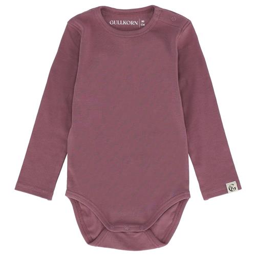 Se Gullkorn Design Villvette Babybody Purple | Lilla | 68 cm ved Babyshop