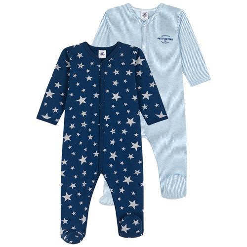 Petit Bateau 2-pak Sparkedragter Blå | Blå | 18 months