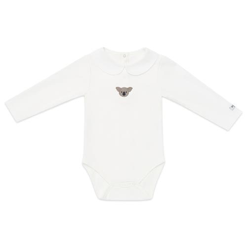 Donsje Amsterdam Davo Koala Babybody Off White | Hvid | 12-18 months