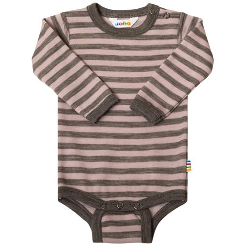 Se Joha Stribet Babybody Lyserød | Lyserød | 50 cm ved Babyshop