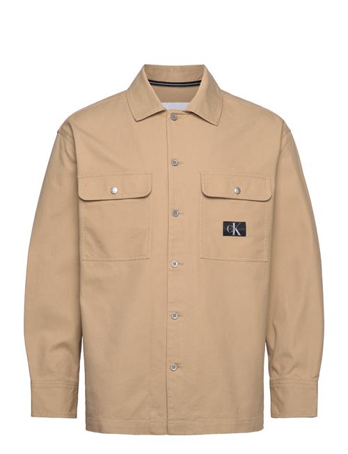 Calvin Klein Jeans Workwear Utility Overshirt Calvin Klein Jeans Beige