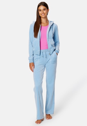 Juicy Couture Del Ray Classic Velour Pant Della Robia Blue M