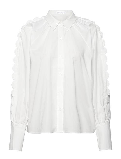 DESIGNERS, REMIX Sandra Scallop Blouse DESIGNERS, REMIX White