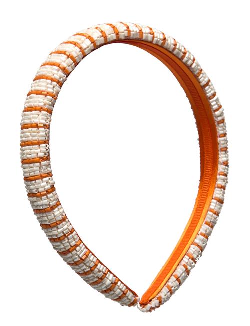 Elmly Beaded Hairbrace Becksöndergaard Orange