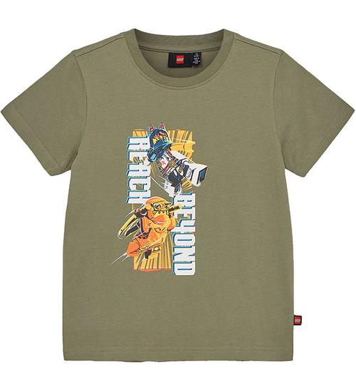 LEGOÂ® Wear LEGOÂ® Ninjago T-shirt - LWTano 132 - StÃ¸vet GrÃ¸n m. Print