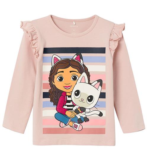 Se Name It Bluse - NmfDira Gabby - Sepia Rose m. Glimmer ved KidsWorld