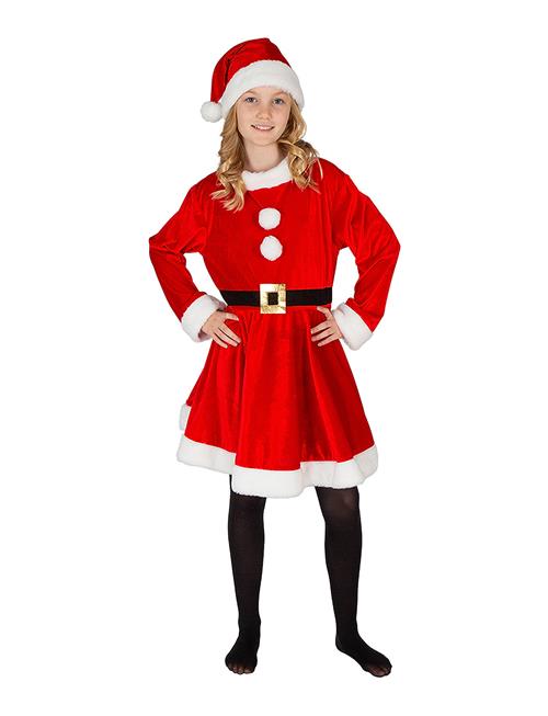 Costume Santa Girl 4-6 Joker Patterned