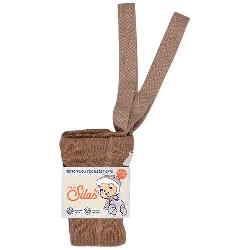 Silly Silas Wooly Fodsløse Strømpebukser Cappuccino Brown | Brun | 2-3 years